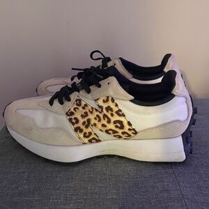 New Balance 327 White Leopard